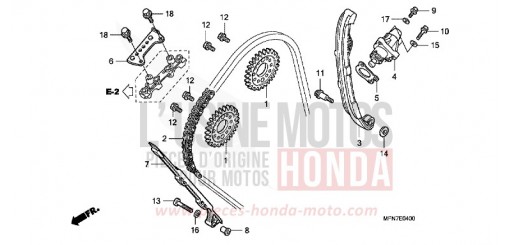 CHAINE A CAMES/TENDEUR CB1000RB de 2011